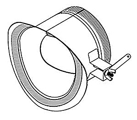 15 X 22 TAKE OFF COLLAR W/FLANGE 14IN