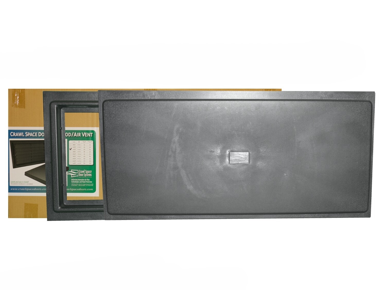 12IN X 32IN CRAWL SPACE DR NO LOUVER BLK