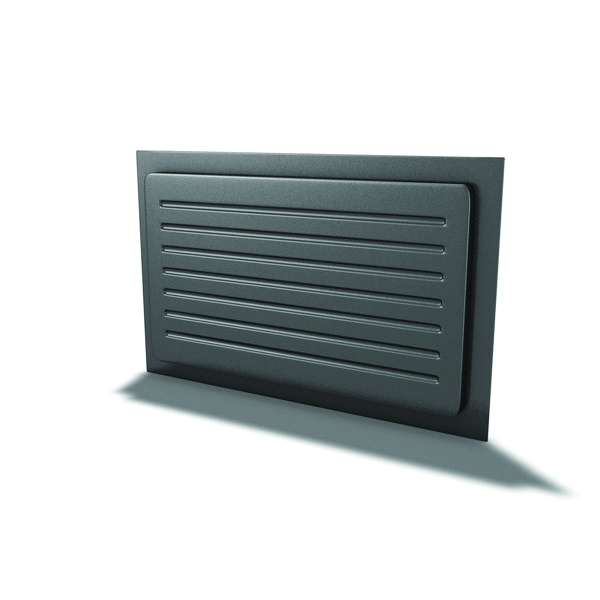 LARGE OUTWARD MOUNT VENT COVER - BLACK