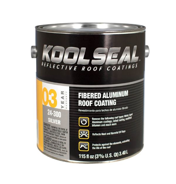 KOOL SEAL ECONOMY FIBERED ALUMINUM, .9 GALLON
