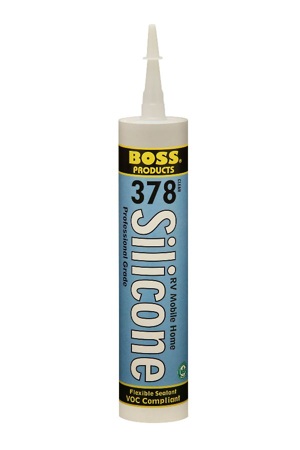 BOSS 378 SILICONE CAULK - WHITE