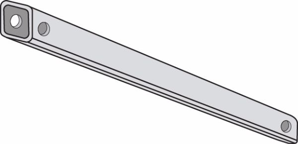 44IN GALVANIZED STRUT FOR LONG SYS-CONCRETE