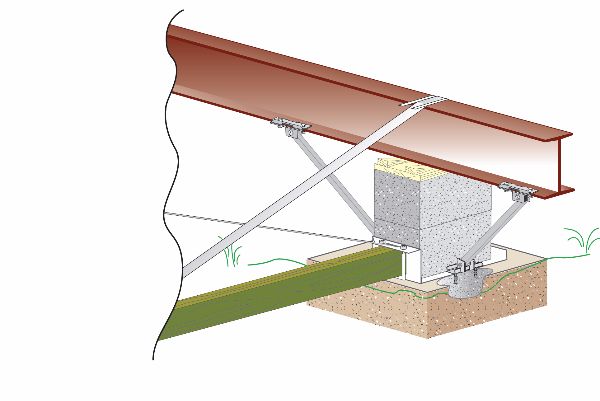 LSD GALVANIZED HARDWARE KIT-GROUND VECTOR