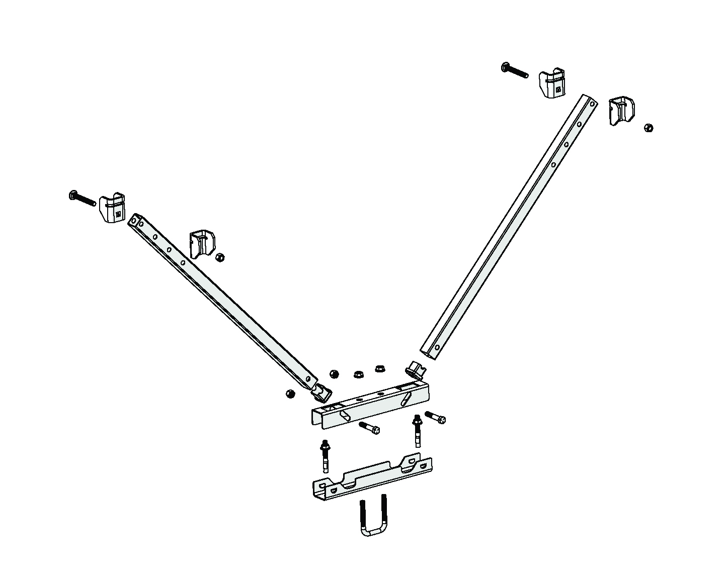 XV Longit/Pier Hardware Kit Concrete
