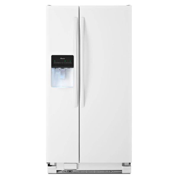 21.0 CU FT WHIRLPOOL AMANA REFRIGERATOR SIDE-BY-SIDE - WHITE