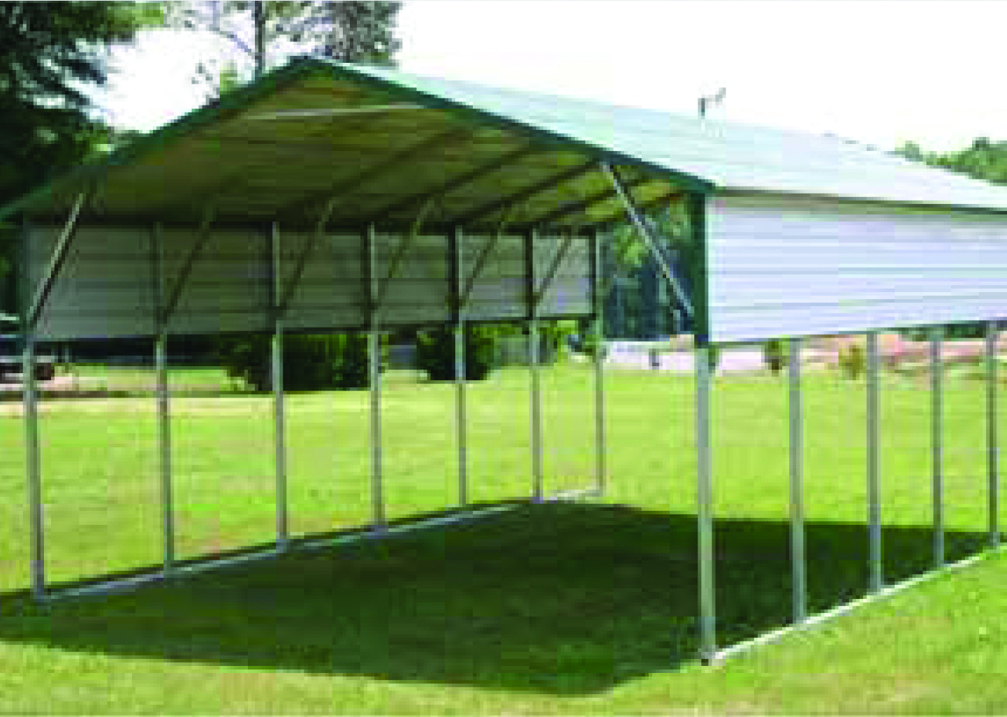 VALUE COVER CARPORT, BOXED EAVE    *PHOTO REPRESENTATION IS AN EXAMPLE ONLY / ACTUAL PRODUCT MAY VARY