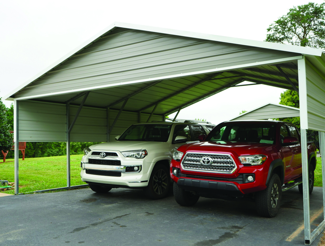 CHOICE COVER CARPORT, VERTICAL ROOF  *PHOTO REPRESENTATION IS AN EXAMPLE ONLY / ACTUAL PRODUCT MAY VARY
