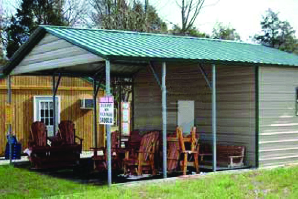 CHOICE UTILITY CARPORT, VERTICAL ROOF  *PHOTO REPRESENTATION IS AN EXAMPLE ONLY / ACTUAL PRODUCT MAY VARY