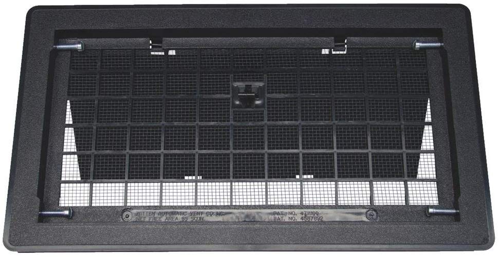 VENT WITH DAMPER - BLACK