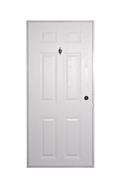 32X72 LH VINYL STEEL 6-PANEL WHITE/WHITE CORE KV