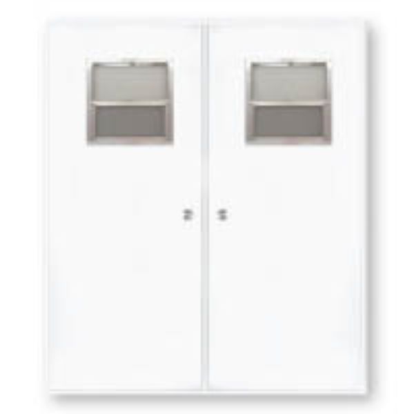 72X80 LH DOUBLE DOOR SLIDER WINDOW WHITE/WHITE CORE MILL FRAME