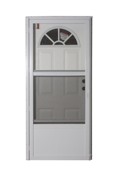 34X80 LH FAN WINDOW WHITE/WHITE CORE 4IN JAMB WHITE STANDARD STORM