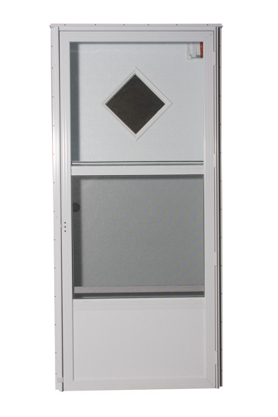 38X76 RH DIAMOND WINDOW WHITE/WHITE 6.5IN JAMB WHITE STANDARD STORM