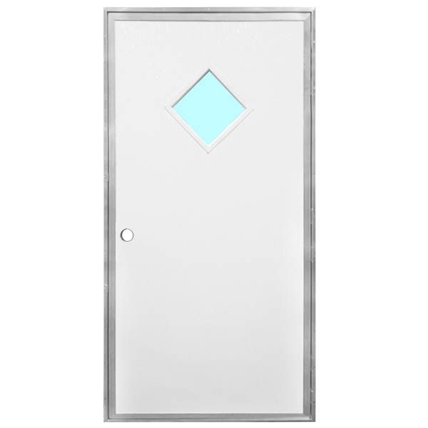 32X72 RH DIAMOND WINDOW FIBERGLASS WHITE/WHITE MILL FRAME