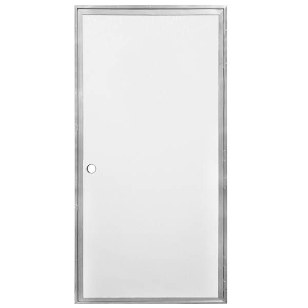 48X80 RH BLANK FIBERGLASS WHITE/WHITE