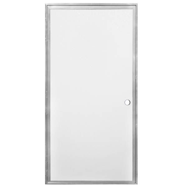 34X76 LH BLANK WHITE/WHITE CORE FIBERGLASS DOOR