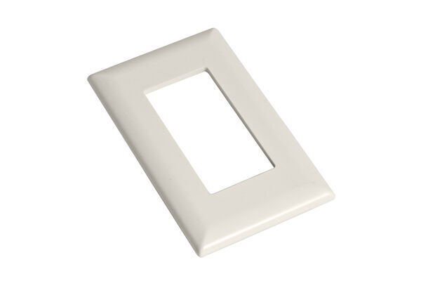 1 GANG SNAP-IN DECORATOR SWITCH PLATE - WHITE
