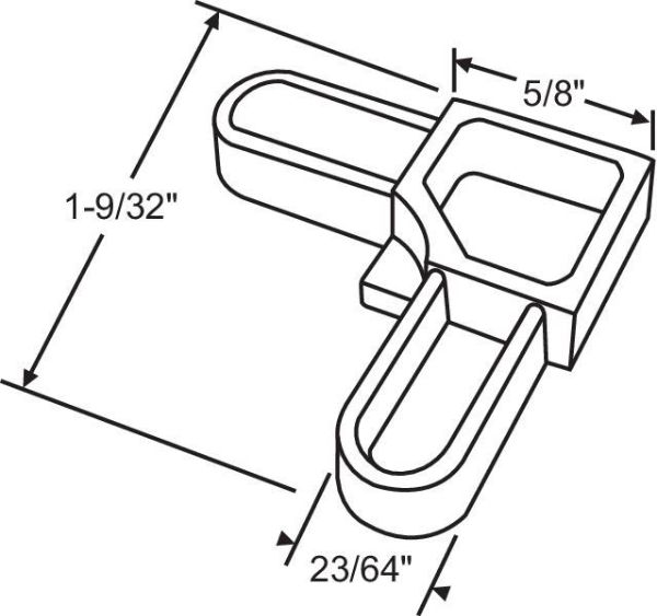 SCREEN FRAME CORNER - WHITE