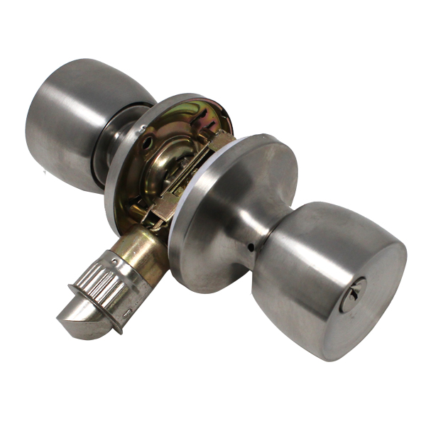 ENTRANCE LOCK SET TULIP - STAINLESS STEEL