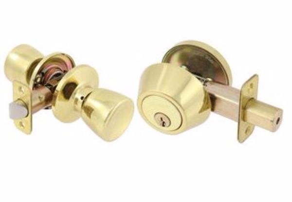 EZ-SET ENTRY COMBO DRIVE-IN - BRASS