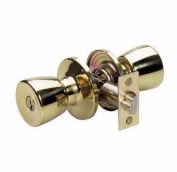 EZ-SET ENTRY DRIVE-IN MASTER KEYED - BRASS