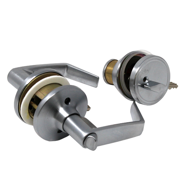 HEAVY DUTY LEVER LOCK WITH DEADBOLT - STAINLESS STEEL