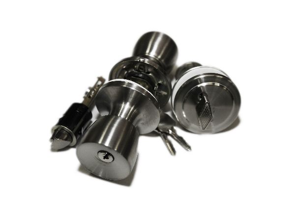 ECONOMY COMBO LOCK SET WITH ADJUSTABLE BOLT - STAINLESS STEEL
