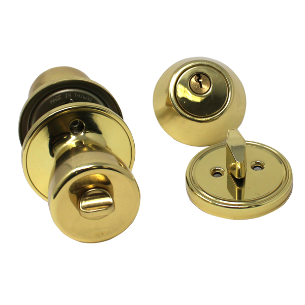 ADJUSTABLE ENTRANCE COMBO LOCK - BRASS