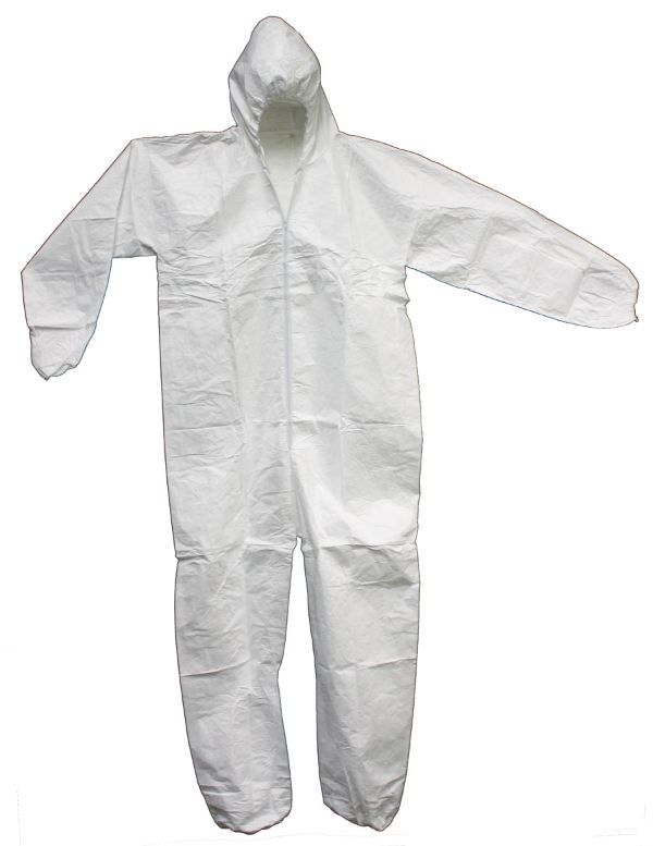 2XL KEYGUARD HOODED COVERALLS - WHITE, 25/CASE