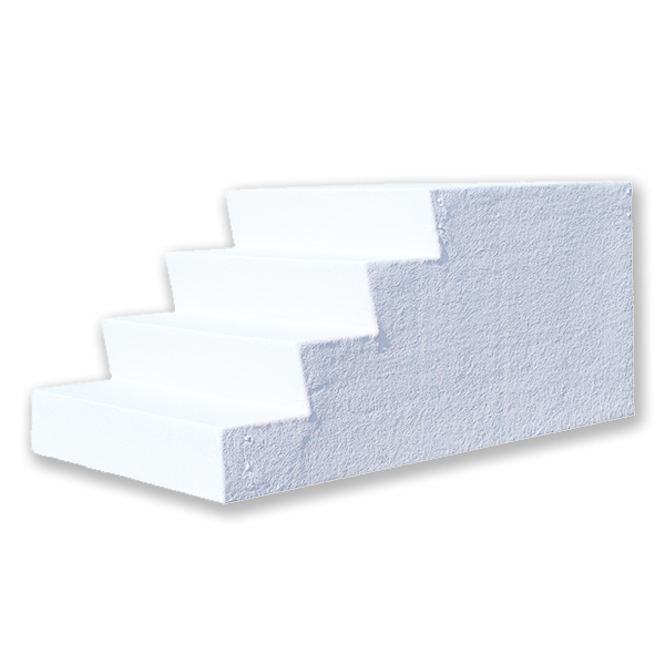 35H X 24D X 38W FIBERGLASS 5 STEP ECONO - WHITE