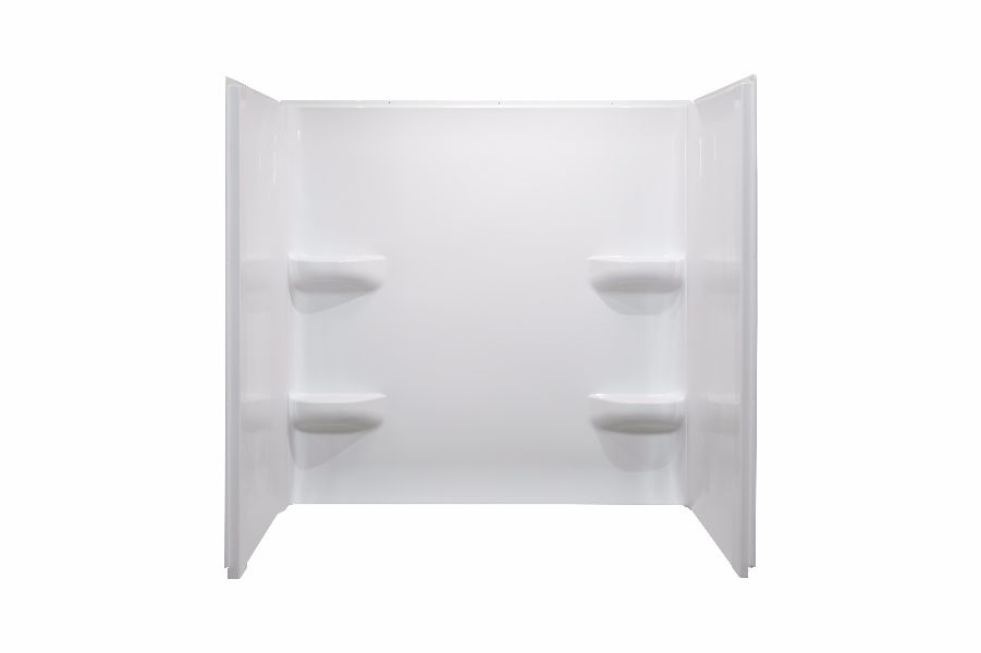 27x54x59 ACRYLIC WALL SURROUND - WHITE