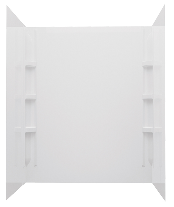 36x60x72 ACRYLIC WALL SURROUND GLUE-UP - WHITE