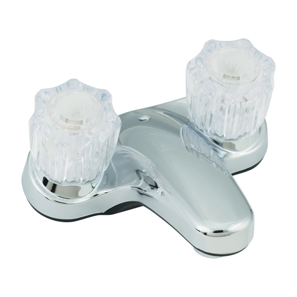 4IN LAVATORY FAUCET W/CRYSTAL HANDLES-CHROME