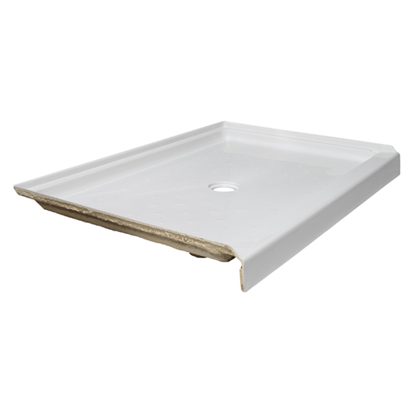 60x32 ACRYLIC SHOWER PAN RIGHT HAND DRAIN - WHITE
