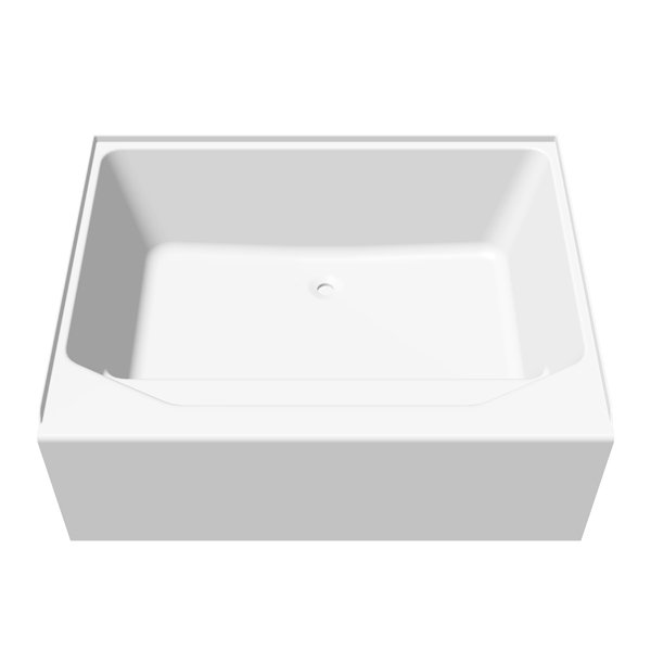 54x42 ACRYLIC GARDEN TUB BENCH SEAT - WHITE