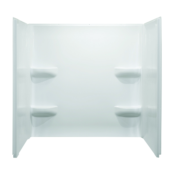 54x42x59 ACRYLIC WALL SURROUND - WHITE