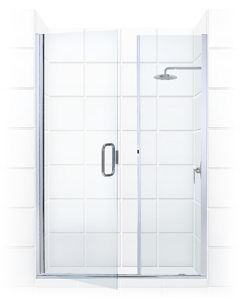 57WX69H SHOWER DOOR PIVOT - OBSCURE GLASS