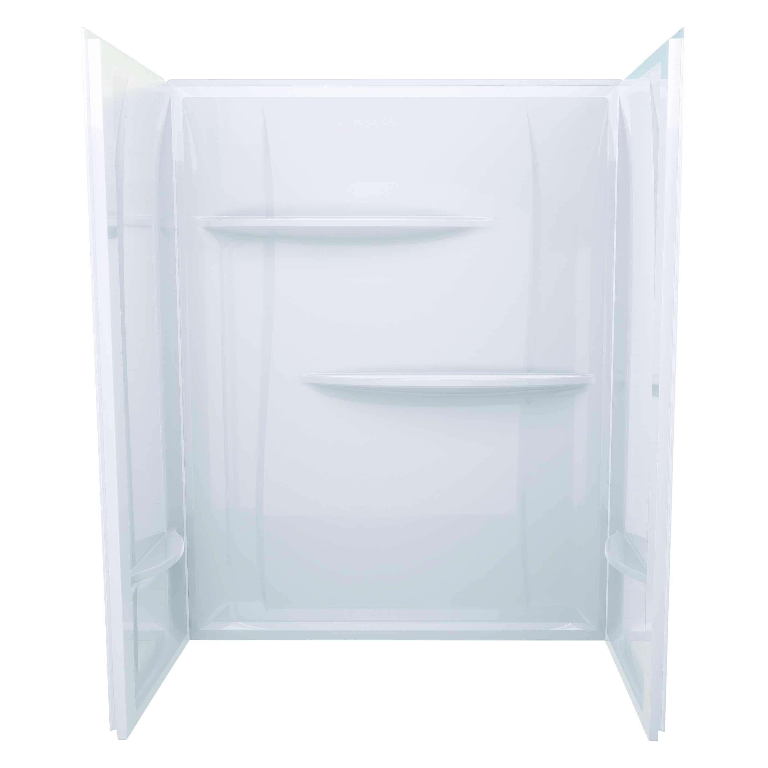 60 x 30 x 74 Acrylic Wall Surround - White
