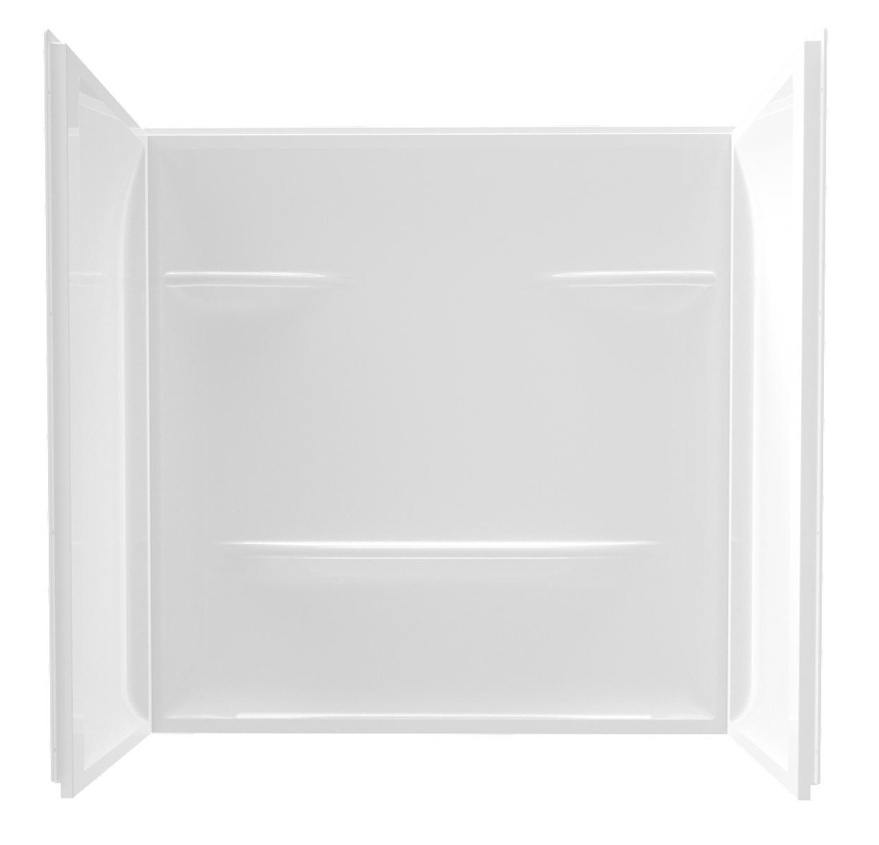 60 x 32 x 59 Acrylic Wall Surround - White