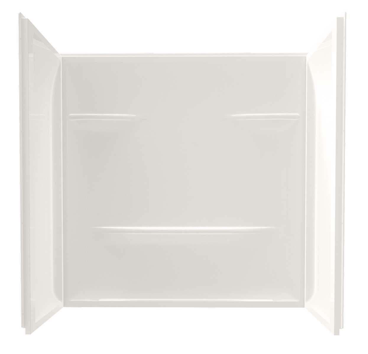 60 x 32 x 59 Acrylic Wall Surround - Biscuit