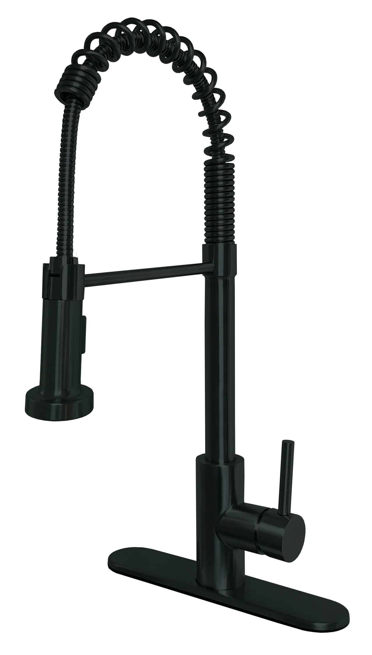 SINGLE LEVER SPRING FAUCET MATTE BLACK